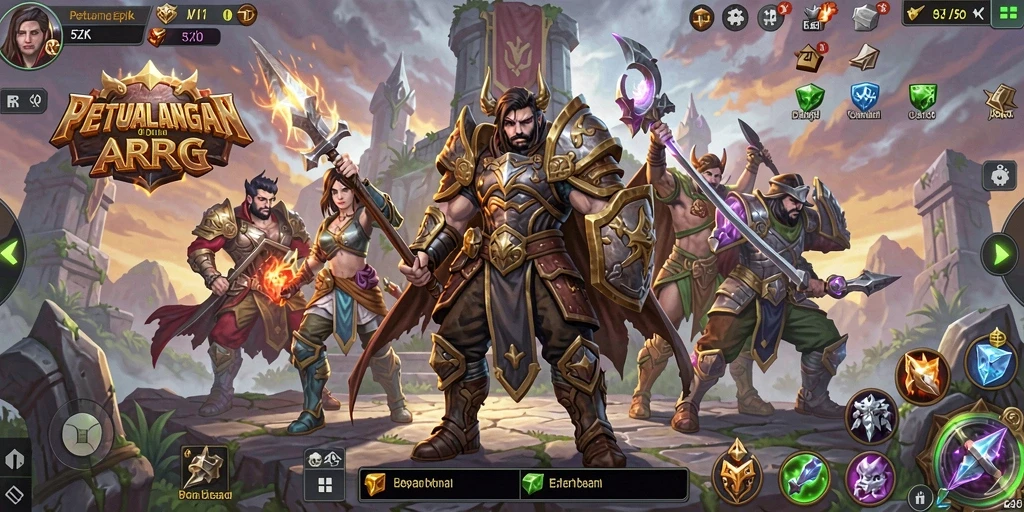Gameplay seru di <strong>5ZK</strong> dengan pertarungan yang memukau dan dunia fantasi.