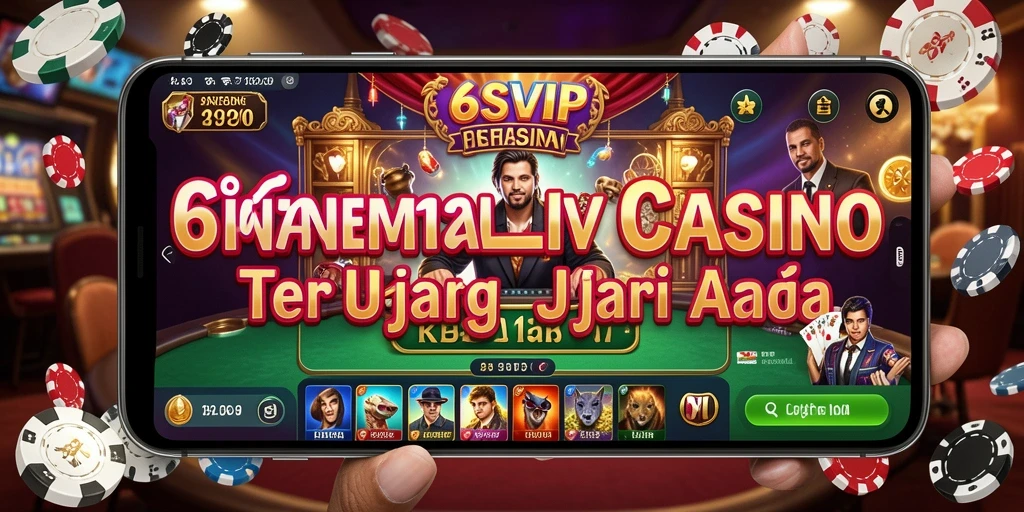 Screenshot gameplay Live Casino 6SVIP menampilkan interaksi real-time yang mengesankan.