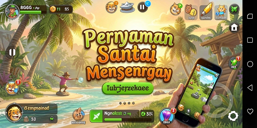 Tampilan gameplay 8G8G yang seru dan penuh warna.