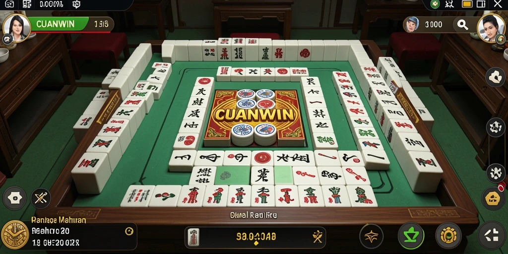 Tampilan menarik dari gameplay Mahjong di CUANWIN.