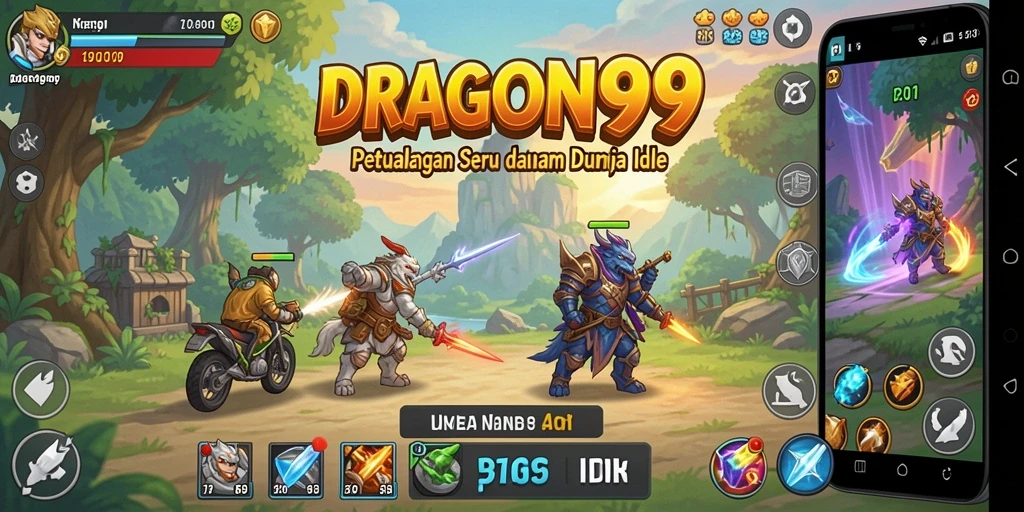 Gameplay <strong>DRAGON99</strong> yang menarik dengan naga yang mengumpulkan sumber daya.