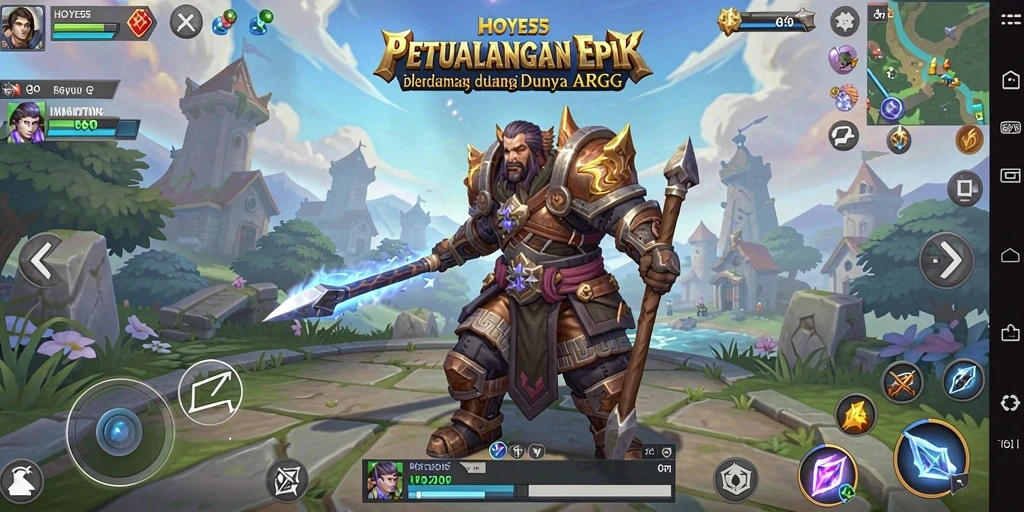Tampilan gameplay ARPG yang epik dan penuh aksi.