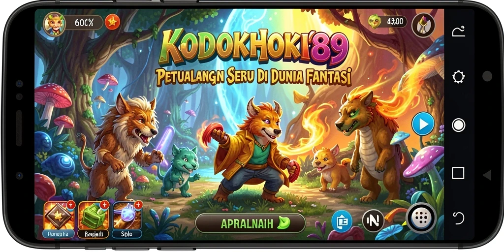 Screenshot utama KODOKHOKI889 menampilkan aksi petualangan yang seru dan mendebarkan.