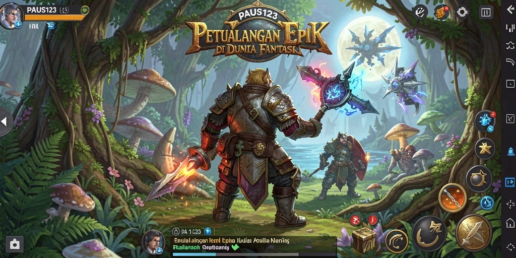 Tangkapan layar <strong>PAUS123</strong> menampilkan pertempuran seru dan grafik menawan dari game RPG ini.